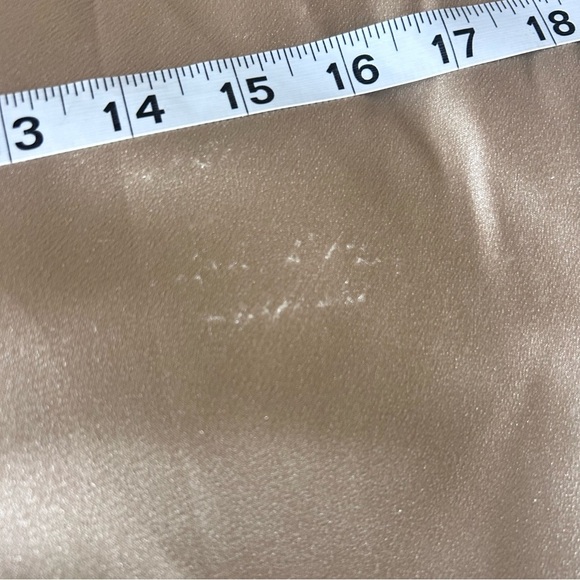 Birdy Grey Lisa Midi Shiny Satin Slip Dress Champagne Size M - Picture 12 of 13